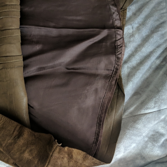 One of a Kind* Vintage handmade super supple leather or lambskin mini skirt - Picture 5 of 8